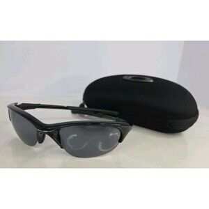OAKLEY SPORTS WRAP SUNGLASSES Black Frame USA 55-165 113132 With Oakley Case